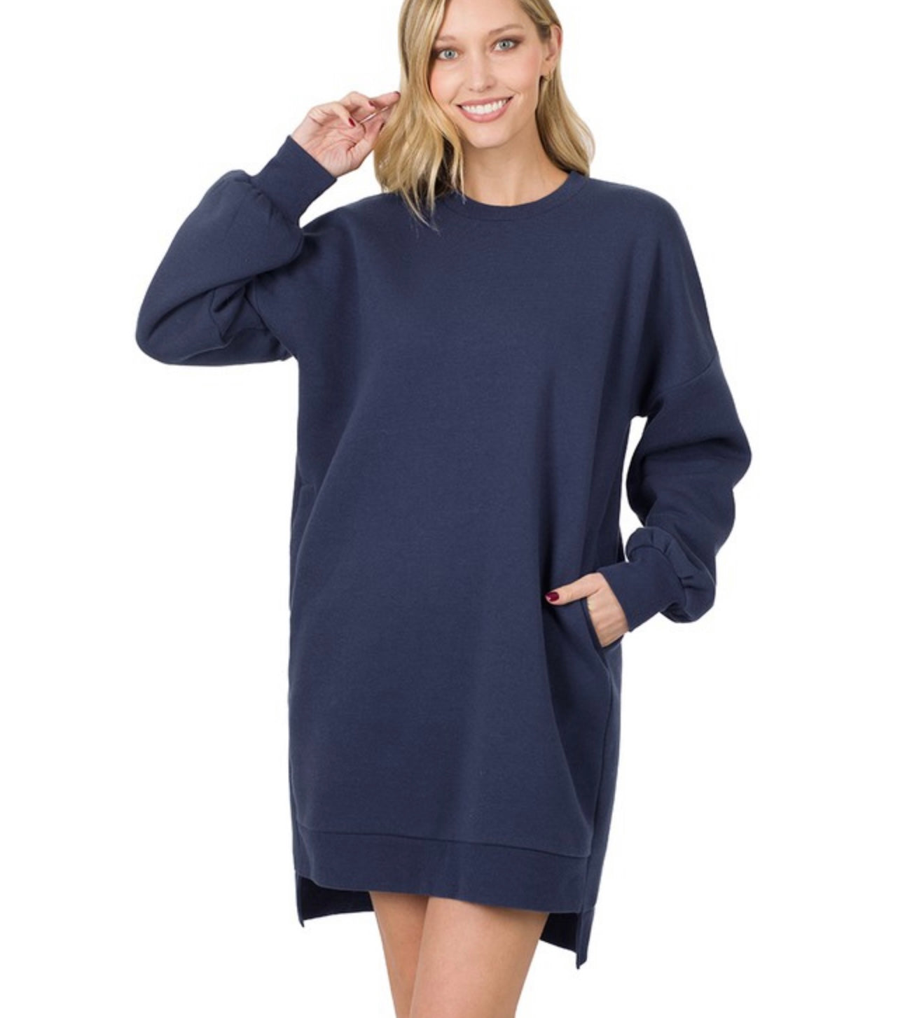 Half Past Midnight Sweatshirt Dress – Curtlenn & Clye Company