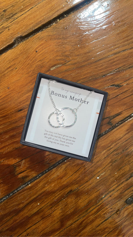 To my bonus mother necklace