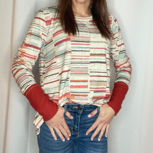 Multicolor striped blouse